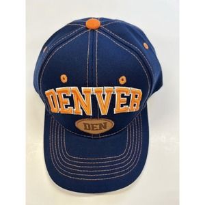 Denver Colorado City State Logo Hat Strap Back Baseball Adjustable Cap Blue New
